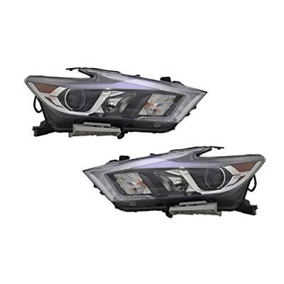 Rareelectrical - New Pair Of Headlights Compatible With Nissan Maxima Advance S Sl 2016 26010-4Rf0a Ni2503235 - Image 9