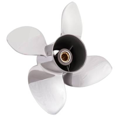 Rareelectrical - New 10 Tooth 20-30 Hp Propeller Compatible With Johnson/Evinrude 4 Stroke 10 Spline 25 30 2004 2005 - Image 5