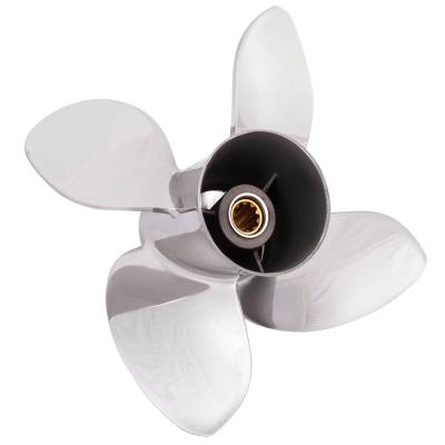 Rareelectrical - New 10 Tooth 20-30 Hp Propeller Compatible With Johnson/Evinrude 4 Stroke 10 Spline 25 30 2004 2005 - Image 7