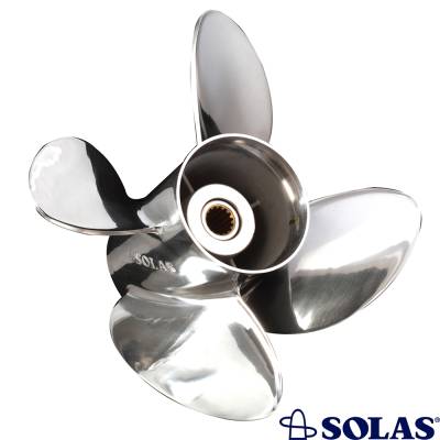 Rareelectrical - New 10 Tooth 20-30 Hp Propeller Compatible With Yamaha 2 Stroke 10 Spline 20 1996 1997 - Image 3