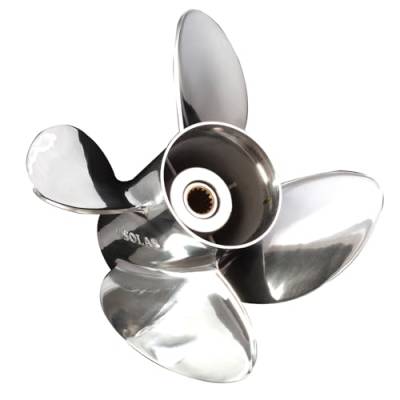 Rareelectrical - New 10 Tooth 20-30 Hp Propeller Compatible With Yamaha 2 Stroke 10 Spline 20 1996 1997 - Image 5