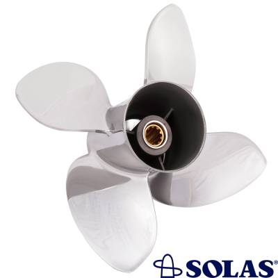 Rareelectrical - New 14 Tooth 15-35 Hp Propeller Compatible With Johnson/Evinrude Commercial 14 Spline 25 1992 1993 - Image 3