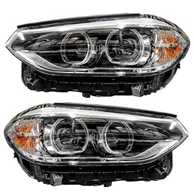 Rareelectrical - New Pair Of Led Headlights Compatible With Bmw X3 Sport Utility 2018 By Part Number 63-11-7-466-122 - Image 3