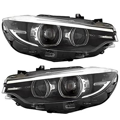 Rareelectrical - New Pair Of Led Headlights Compatible With Bmw 430I 440I Xdrive M4 Base Convertible 2018 2019 2020 - Image 9