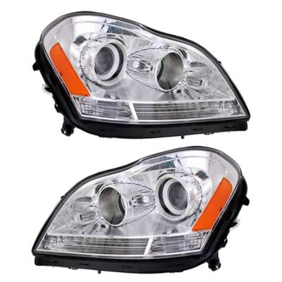 Rareelectrical - New Pair Of Halogen Headlight Compatible With Mercedes-Benz Gl320 Sport 2007-2009 By Part Number - Image 5