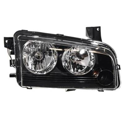 Rareelectrical - New Passenger Side Halogen Headlight Compatible With Dodge Charger Sedan 2007-2010 By Part Number - Image 5