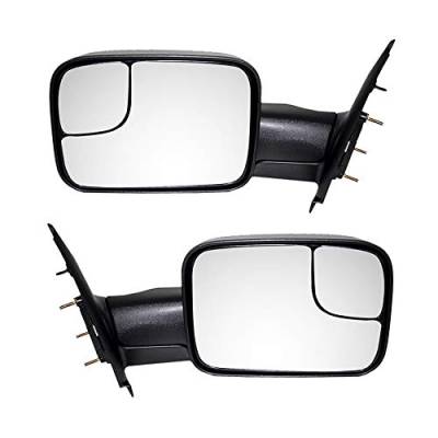 Rareelectrical - New Door Mirrors Pair Fits Dodge Ram 2500 Sport Trx4 06-07 55077493An Ch1321227 - Image 3