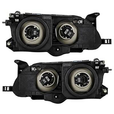 Rareelectrical - New Pair Of Headlight Compatible With Toyota Corolla Sedan 1993-1997 By Part Number 81110-1E221 - Image 3