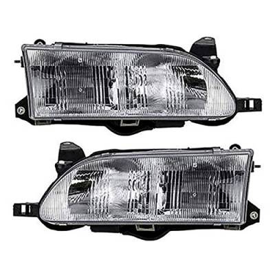 Rareelectrical - New Pair Of Headlight Compatible With Toyota Corolla Sedan 1993-1997 By Part Number 81110-1E221 - Image 5