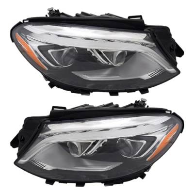 Rareelectrical - New Pair Headlights Compatible With Mercedes Benz Gle350d Gle400 4Matic 3.0L 2016 Mb2519106 166 906 - Image 9