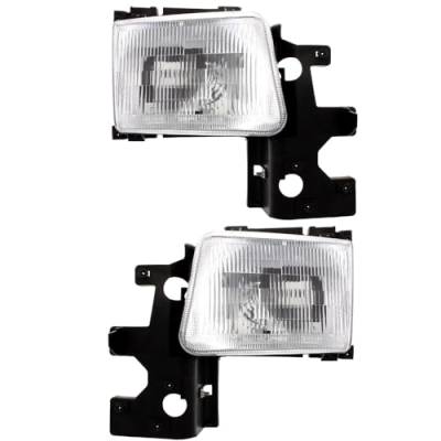 Rareelectrical - New Pair Of Headlights Compatible With Dodge Ram 2500 3500 Van Extended Standard Van 1996 1997 By - Image 5