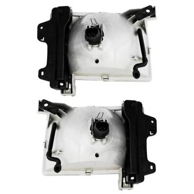 Rareelectrical - New Pair Of Headlights Compatible With Nissan Frontier Base Standard Cab Pickup 2.4L 1998 By Part - Image 7