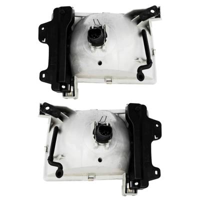 Rareelectrical - New Pair Of Headlights Compatible With Nissan Frontier Se Xe Extended Cab Pickup 2.4L 3.3L 1998 1999 - Image 3