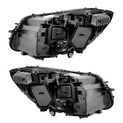 Rareelectrical - New Pair Of Headlights Compatible With Mercedes-Benz C43 Amg Convertible Hid Bulb High Low Beam - Image 5