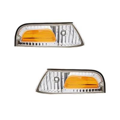 Rareelectrical - New Pair Side Marker Light Compatible With Ford Crown Victoria Lwb Fo2521147 Fo2520147 - Image 9