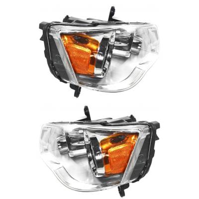 Rareelectrical - New Pair Of Halogen Headlights Compatible With Chrysler Town & Country Walter P. Chrysler Signature - Image 5