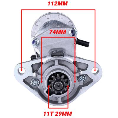 Rareelectrical - New Rareelectrical New Airboat Starter Motor Compatible With Continental Lycoming 11T 2.0Kw Denso - Image 2