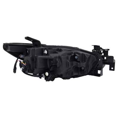 Rareelectrical - New Left Side Headlights Compatible With Mazda 6 Sport Sedan Plastic Led Bulb High And Low Beam - Image 3