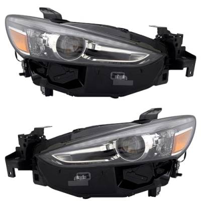 Rareelectrical - New Left Side Headlights Compatible With Mazda 6 Grand Touring Sedan Plastic Led Bulb High And Low - Image 5