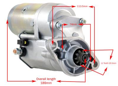 Rareelectrical - Rareelectrical New 11T Starter Compatible With Airboat Continental Denso 29.5Mm 028099-6300 - Image 6