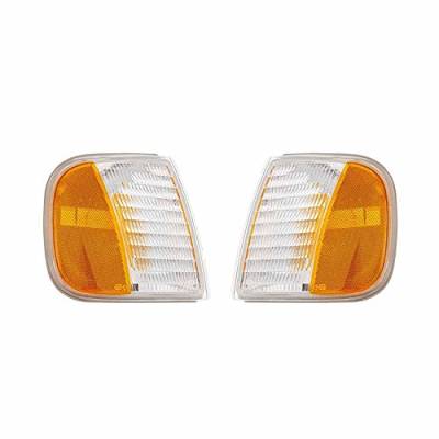 Rareelectrical - New Turn Signal Light Pair Compatible With Ford Expedition 1997-02 F75z13200ac Fo2551118 Fo2550118 - Image 5