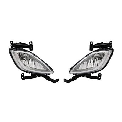 Rareelectrical - New Pair Of Fog Lights Compatible With Hyundai Elantra Sedan 2012 92201-3X020 922023X020 922013X020 - Image 9