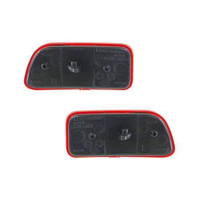 Rareelectrical - New Reflector Lights Pair Compatible With Chevrolet Trailblazer 02-09 15000044 Gm1185104 15000427 - Image 5