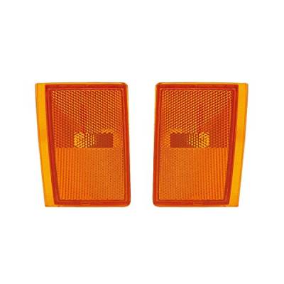 Rareelectrical - New Lower Side Marker Light Pair Compatible With Gmc K1500 K2500 Suburban 5975195 Gm2551105 - Image 9