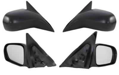 Rareelectrical - New Door Mirror Pair Compatible With Honda 01-05 Civic Dx Sedan Manual Remote Ho1320140 63552H - Image 5