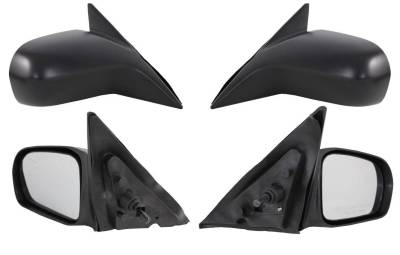 Rareelectrical - New Door Mirror Pair Compatible With Honda 01-05 Civic Dx Sedan Manual Remote Ho1320140 63552H - Image 7