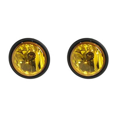 Rareelectrical - New Pair Of Yellow Fog Lights Fits Freightliner Hd Columbia 120 00-11 632497001 - Image 1