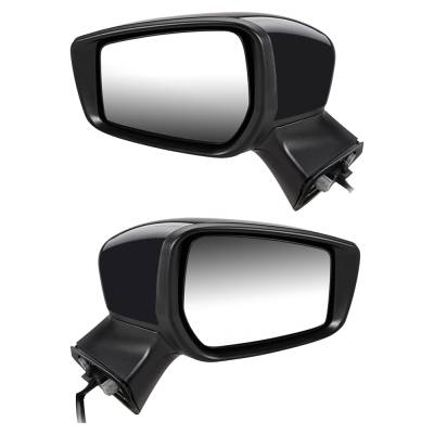 Rareelectrical - New Pair Of Mirror Compatible With Nissan Versa Note S Sv Sl Plus Hatchback 1.6L 2015 2016 2017 2018 - Image 3