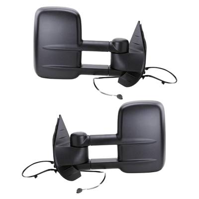 Rareelectrical - New Pair Of Mirror Compatible With Chevrolet Silverado 1500 Ltz Extended Standard Cab 2007 2008 2009 - Image 3