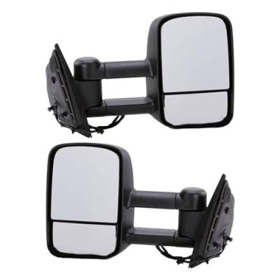 Rareelectrical - New Pair Of Mirror Compatible With Chevrolet Silverado 1500 Ltz Extended Standard Cab 2007 2008 2009 - Image 9