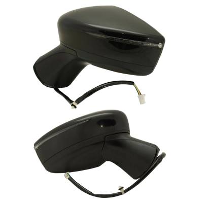 Rareelectrical - New Pair Of Mirror Compatible With Nissan Versa Note Sr Hatchback 4-Door 1.6L 2016 By Part Number - Image 2