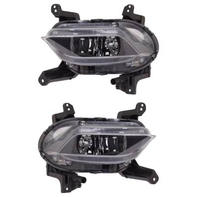 Rareelectrical - New Pair Of Fog Lights Compatible With Hyundai Santa Fe Xl Santa Fe 2.0L 2.4L 3.3L 2019 2020 By Part - Image 3