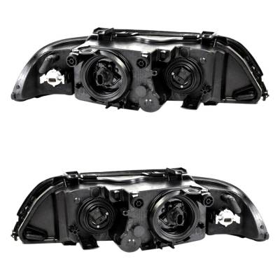 Rareelectrical - New Pair Of Headlights Compatible With Bmw 528I 540I 2.8L 4.4L 1998 1999 2000 By Part Numbers 63 12 - Image 3