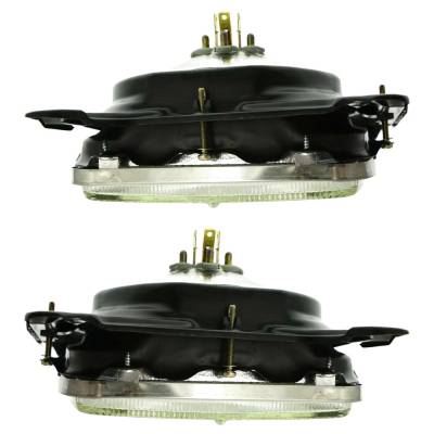 Rareelectrical - New Pair Of Headlights Compatible With Nissan D21 Pickup 2.4L 3.0L 1986-1997 By Part Numbers - Image 5