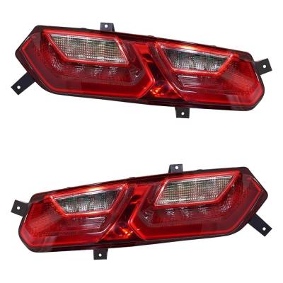 Rareelectrical - New Pair Of Tail Lights Compatible With Chevrolet Corvette 6.2L 2014 2015 2016 2017 2018 2019 By - Image 3