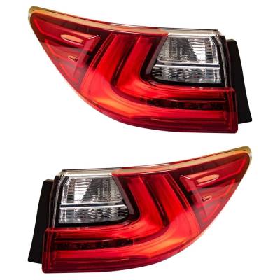 Rareelectrical - New Pair Of Tail Lights Compatible With Lexus Es300h Es350 2.5L 3.5L 2016 2017 2018 By Part Numbers - Image 7